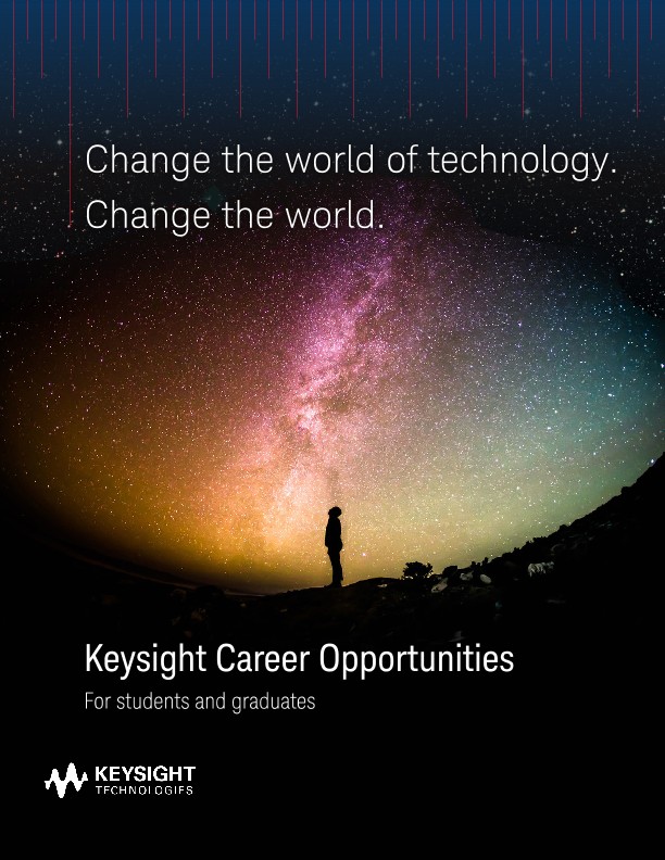 Keysight Career Opportunities For Students and Graduates PDF Asset Page